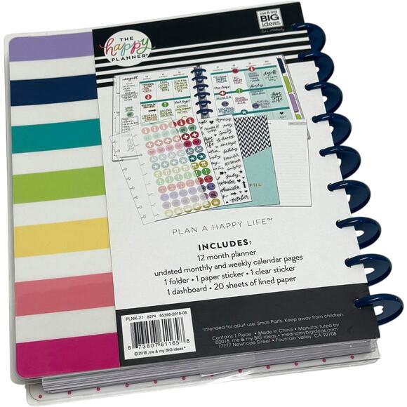 Me & My Big Ideas The Happy Planner 12 Month Undated 7x9.25 - Picture 6 of 6